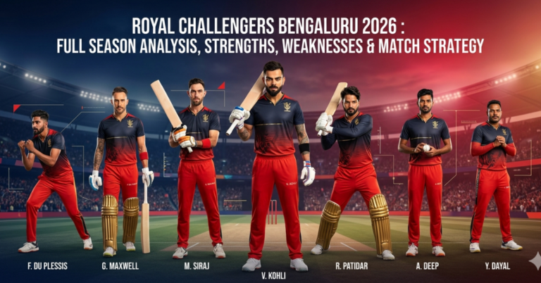 Royal Challengers Bengaluru 2026: Full Season Analysis, Strengths, Weaknesses & Match Strategy