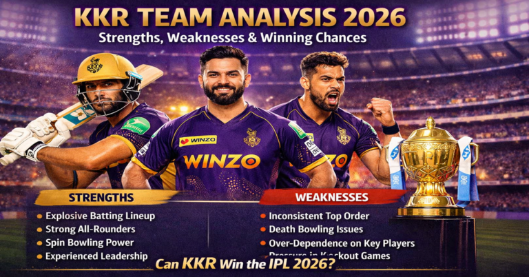 KKR Team Analysis 2026: Strengths, Weaknesses & Winning Chances